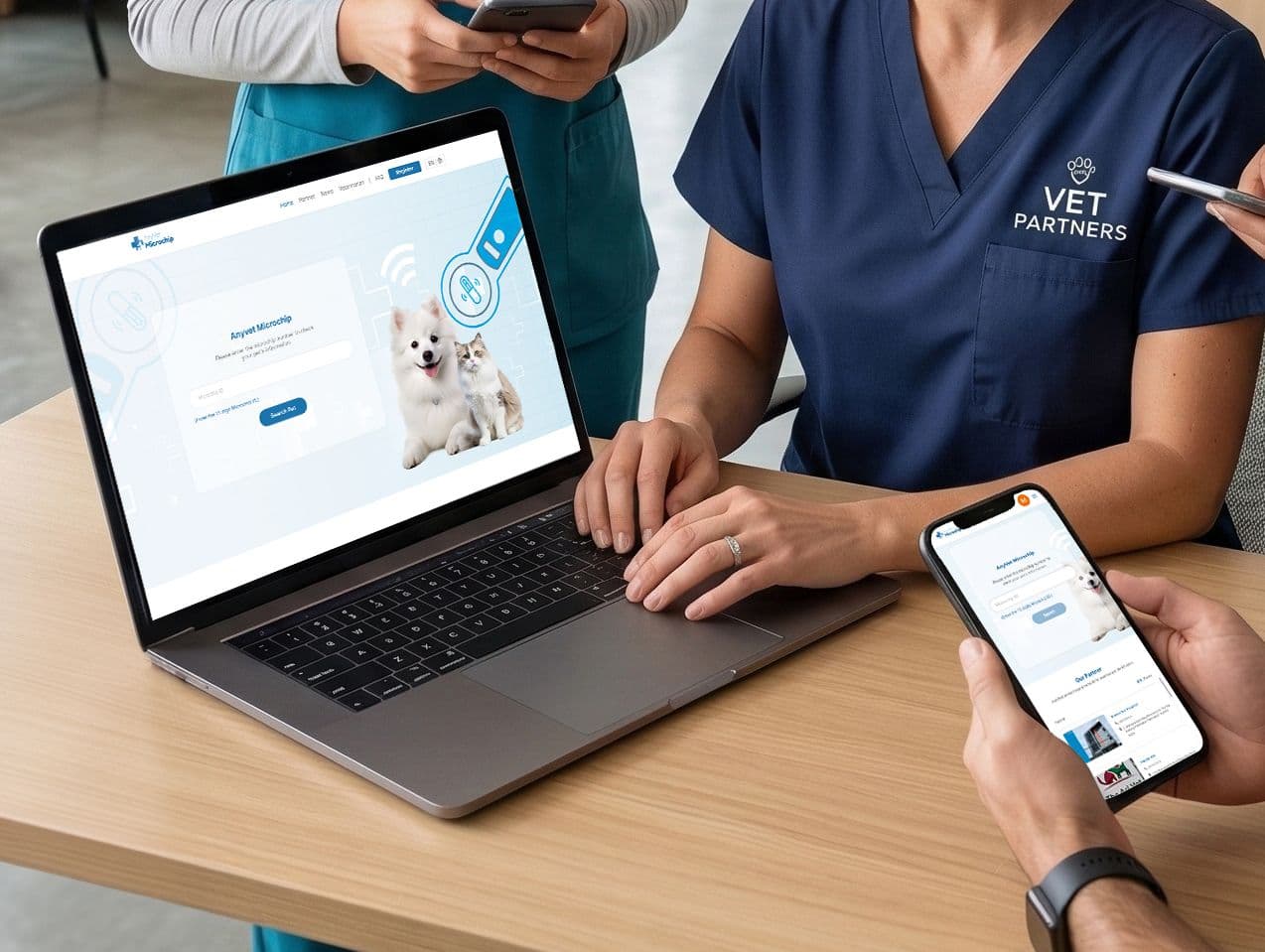 Multiple devices - laptop, tablet, and phone