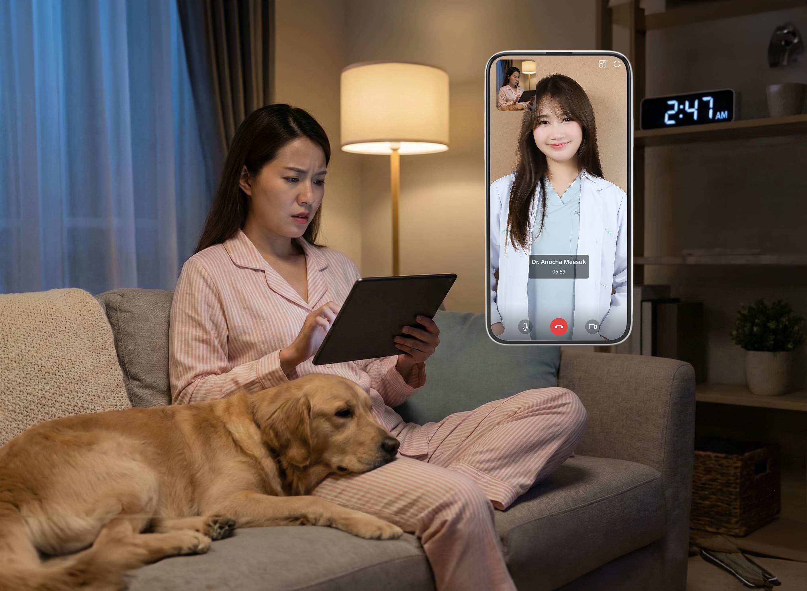 A pet and owner protected with confidence